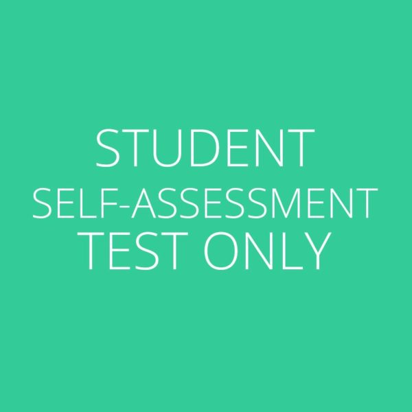 Student Self-Assessment Test Only