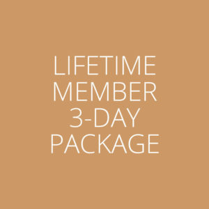 Lifetime Member 3-Day Package