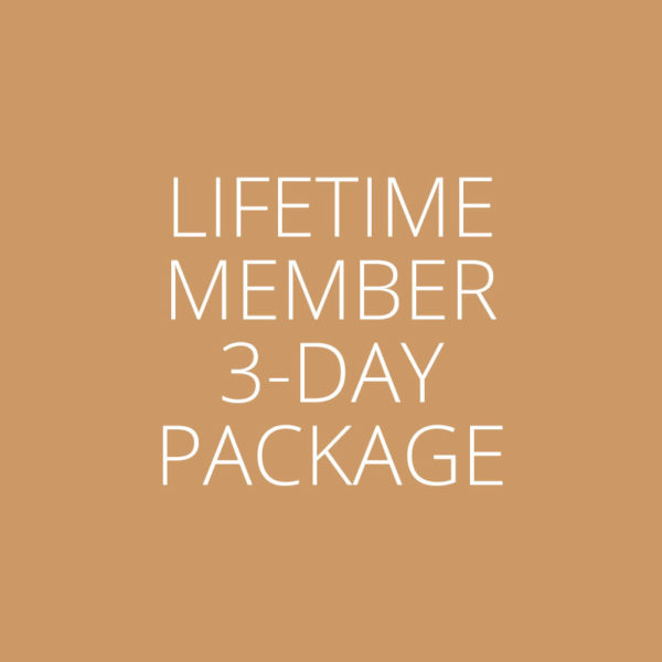 Lifetime Member 3-Day Package